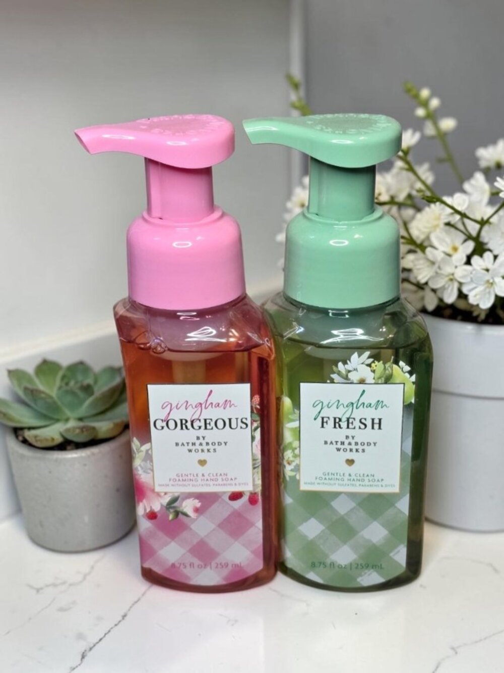 NEW*Bath & Body Works Gingham Foaming Hand Soap Bundle